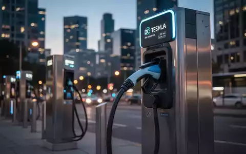 Eine moderne DC-Schnellladestation für Elektroautos in einem städtischen Umfeld bei Dämmerung. - Foto: über boerse-global.de