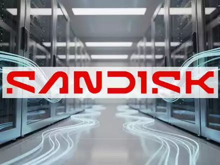 Modernes Rechenzentrum mit leuchtenden Glasfaserkabeln und Server-Racks in einer professionellen, technologischen Umgebung. - Foto: über boerse-global.de