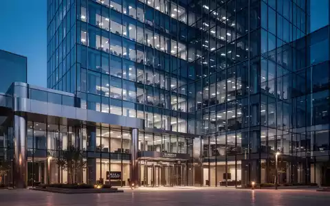 Moderne Bürogebäude bei Dämmerung als Symbol für einen Rechtsstreit zwischen Technologieunternehmen. - Foto: über boerse-global.de
