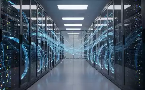 Moderner Serverraum mit leuchtenden Glasfaserkabeln, die Deutschlands digitales Infrastrukturprojekt symbolisieren. - Foto: über boerse-global.de