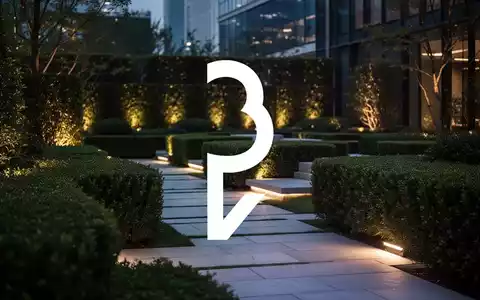 Abstrakte Aufnahme einer modernen Garten- und Landschaftsarchitektur bei Dämmerung - Foto: über boerse-global.de