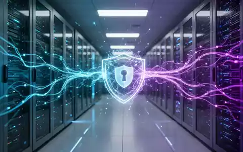 Abstrakte Visualisierung von KI-Sicherheitsprotokollen und neuronalen Netzen in einem modernen Unternehmensserverraum. - Foto: über boerse-global.de