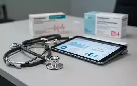 Ein Stethoskop und ein Tablet mit medizinischen Daten auf einem Schreibtisch als Symbol für die Adipositas-Therapie. - Foto: über boerse-global.de