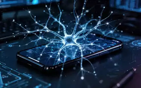 Ein Smartphone mit digitalen Sicherheitswarnungen und einem abstrakten KI-Netzwerk im Hintergrund als Symbol für Cyberbetrug. - Foto: über boerse-global.de