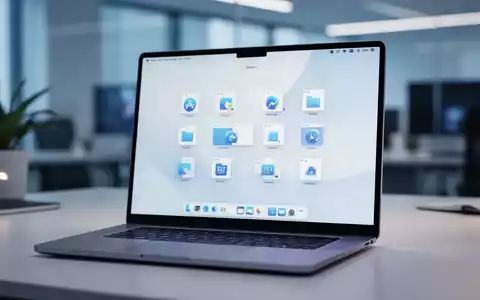 Ein moderner Laptop-Bildschirm zeigt verschiedene Browser-Icons auf einer aufgeräumten Desktop-Oberfläche. - Foto: über boerse-global.de