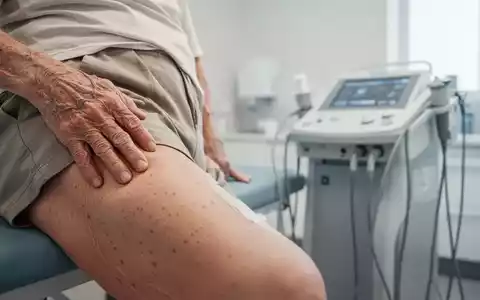 Nahaufnahme einer Person in einer modernen physiotherapeutischen Praxis, Fokus auf medizinische Rehabilitation. - Foto: über boerse-global.de