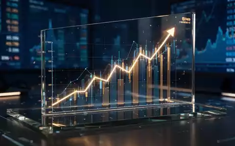 Steigende Aktienkursgrafik auf einem digitalen Display als Symbol für finanzielles Wachstum. - Foto: über boerse-global.de