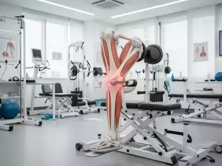 Moderne Praxis für Physiotherapie mit medizinischen Trainingsgeräten zur Gelenkrehabilitation. - Foto: über boerse-global.de
