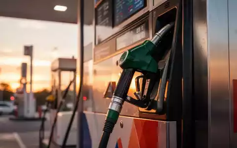 Zapfsäule an einer Tankstelle bei Sonnenuntergang als Symbol für die Debatte um CO2-Preise und Kraftstoffkosten. - Foto: über boerse-global.de