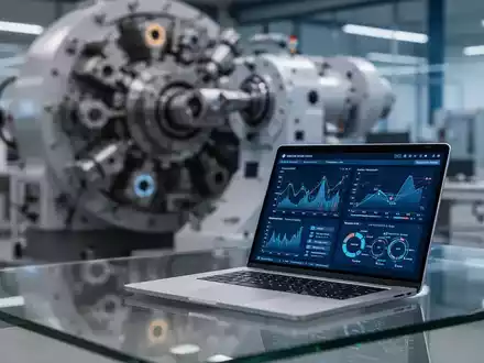 Moderner Büroarbeitsplatz mit Laptop, auf dem Finanzdaten und digitale Workflows für Exportfinanzierungen zu sehen sind. - Foto: über boerse-global.de