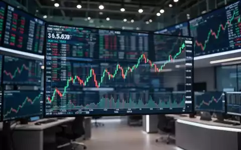 Digitale Finanzcharts und Börsenkurse auf einem modernen Handelsbildschirm. - Foto: über boerse-global.de