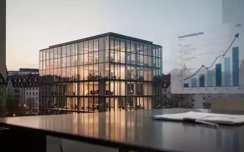 Modernes Bürogebäude in einer deutschen Stadt bei Dämmerung, das die wachsende Dynamik der Start-up-Szene symbolisiert. - Foto: über boerse-global.de