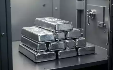 Gestapelte Silberbarren in einem Tresorraum als Symbol für den Silber-ETF - Foto: über boerse-global.de