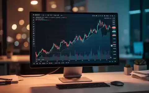 Steigende Aktienkursgrafik auf einem Monitor in einem modernen Büro - Foto: über boerse-global.de