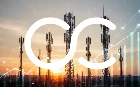 Abstrakte Darstellung moderner Telekommunikationsinfrastruktur bei Sonnenuntergang als Symbol für stabile Dividenden. - Foto: über boerse-global.de