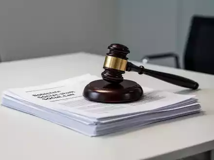 Ein Richterhammer auf Sozialgesetzbuch-Dokumenten auf einem Schreibtisch als Symbol für juristische Entscheidungen. - Foto: über boerse-global.de