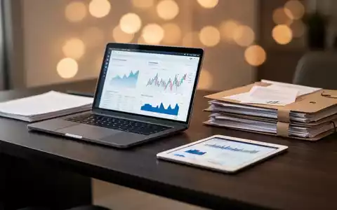 Moderner Schreibtisch mit Laptop, Tablet und geordneten Unterlagen als Symbol für digitale und steuerliche Archivierung. - Foto: über boerse-global.de