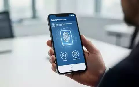 Eine Person hält ein Smartphone mit einer sicheren digitalen Behördendienst-Schnittstelle zur Identitätsprüfung. - Foto: über boerse-global.de