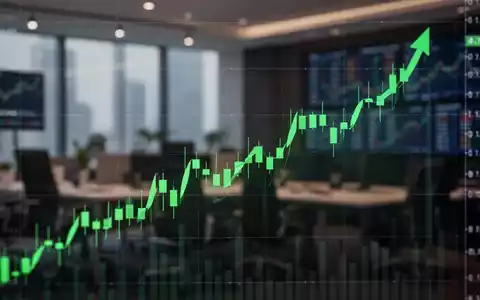 Steigender Aktienchart auf einem digitalen Bildschirm als Symbol für das Börsenwachstum - Foto: über boerse-global.de