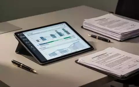 Ein moderner Schreibtisch mit digitalem Tablet für Zeiterfassung, Stift und juristischen Dokumenten in einem Büro. - Foto: über boerse-global.de