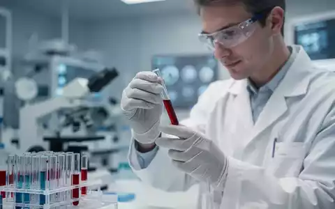 Eine medizinische Fachkraft analysiert eine Blutprobe in einem modernen Labor für die Diabetes-Früherkennung. - Foto: über boerse-global.de