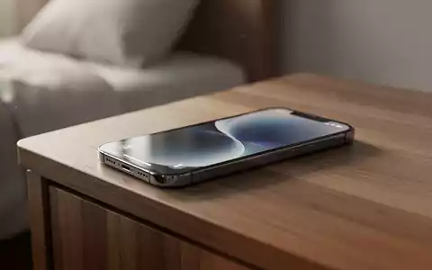 Ein modernes iPhone auf einem Nachttisch bei sanftem Morgenlicht zur Veranschaulichung der Weck- und Benachrichtigungsfunktionen. - Foto: über boerse-global.de