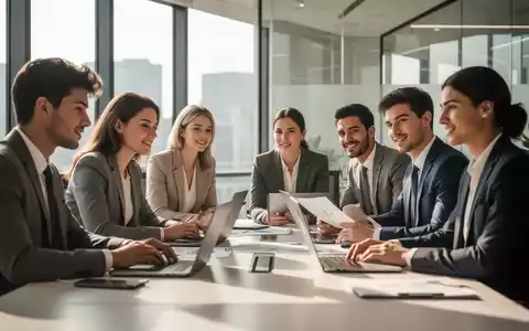 Junge Erwachsene arbeiten konzentriert und professionell in einem modernen Büro zusammen. - Foto: über boerse-global.de