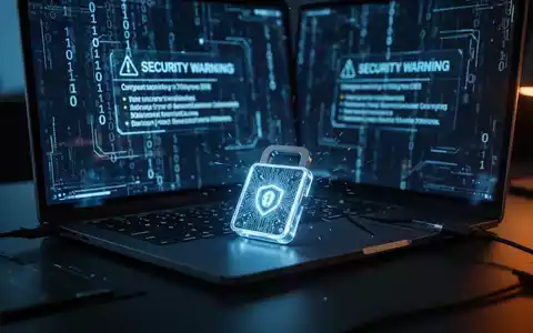 Eine Hardware-Wallet und ein Laptop in einer dunklen, technologischen Umgebung, die Cybersicherheit symbolisieren. - Foto: über boerse-global.de