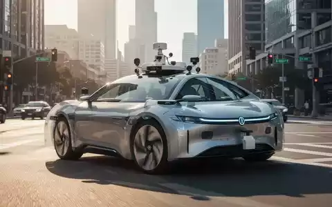 Modernes autonomes Fahrzeug mit Lidar-Sensoren auf einer städtischen Straße bei Tag. - Foto: über boerse-global.de
