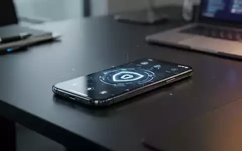 Ein modernes iPhone auf einem dunklen Schreibtisch als Symbol für mobile Sicherheit und technische Beweissicherung. - Foto: über boerse-global.de