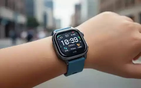Nahaufnahme einer modernen GPS-Smartwatch am Handgelenk eines Kindes vor einem verschwommenen urbanen Hintergrund. - Foto: über boerse-global.de