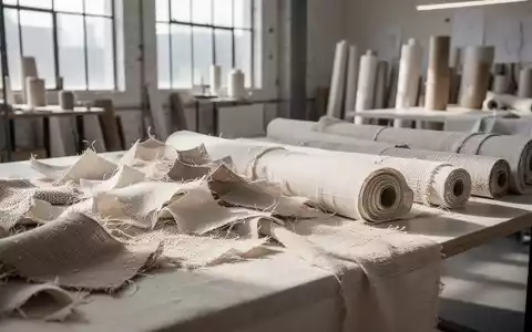 Hochwertige Stoffreste und Textilrollen in einem modernen Atelier als Symbol für nachhaltiges Upcycling in der Modeindustrie. - Foto: über boerse-global.de