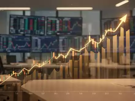 Ein aufsteigender Aktienkurs auf einem digitalen Monitor, der finanzielles Wachstum symbolisiert. - Foto: über boerse-global.de
