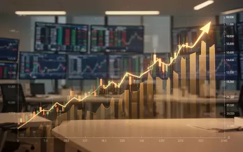 Ein aufsteigender Aktienkurs auf einem digitalen Monitor, der finanzielles Wachstum symbolisiert. - Foto: über boerse-global.de