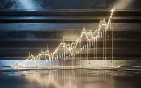 Ein digitaler Aktienkurs-Graph mit einem steilen Aufwärtstrend vor einem metallisch-industriellen Hintergrund. - Foto: über boerse-global.de