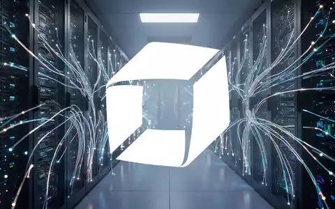 Modernes Rechenzentrum mit leuchtenden Glasfaserkabeln als Symbol für digitale Analytik und IT-Infrastruktur. - Foto: über boerse-global.de