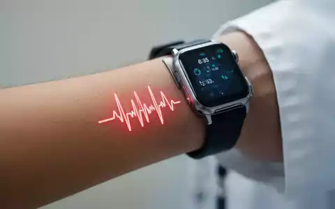 Nahaufnahme einer Smartwatch am Handgelenk zur Überwachung von Gesundheitsdaten in einem professionellen Umfeld. - Foto: über boerse-global.de
