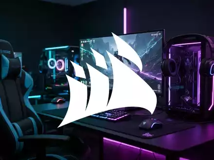 Abstraktes, stimmungsvolles Gaming-Setup mit neonfarbener Beleuchtung und moderner Technologie. - Foto: über boerse-global.de