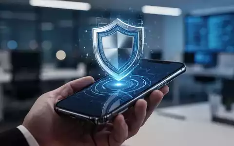 Ein Smartphone mit einem leuchtenden digitalen Sicherheitssymbol, das moderne kryptografische Authentifizierung darstellt. - Foto: über boerse-global.de