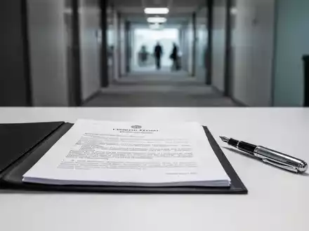 Ein moderner Schreibtisch mit einer Rechtsakte und einem Füllfederhalter in einer professionellen Büroumgebung. - Foto: über boerse-global.de