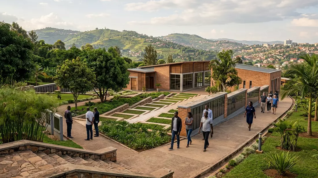 Editorial-Reisemagazinbild vom Wahrzeichen Kigali Genocide Memorial in Kigali, Ruanda
