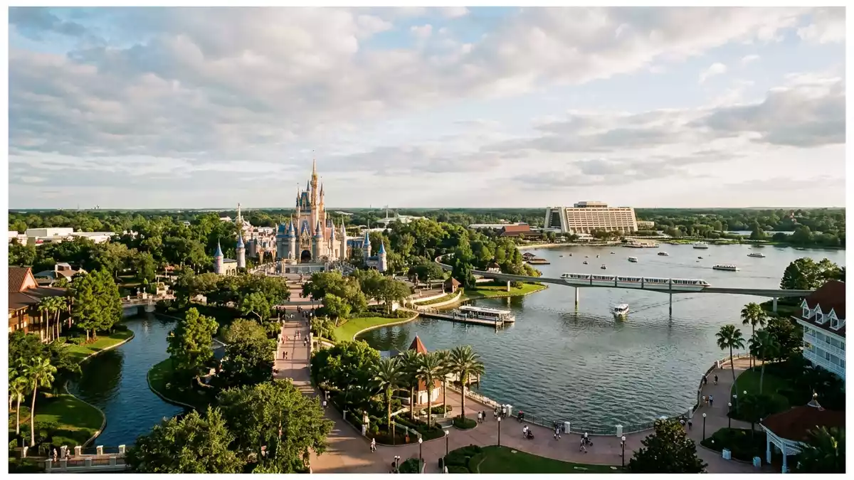 Editorial-Reisemagazinbild vom Wahrzeichen Walt Disney World Orlando in Orlando, USA
