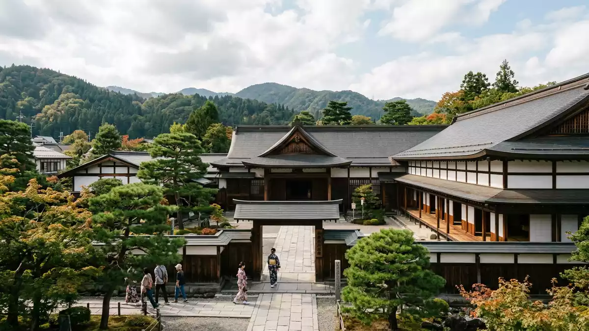 Editorial-Reisemagazinbild vom Wahrzeichen Altstadt Takayama in Takayama, Japan