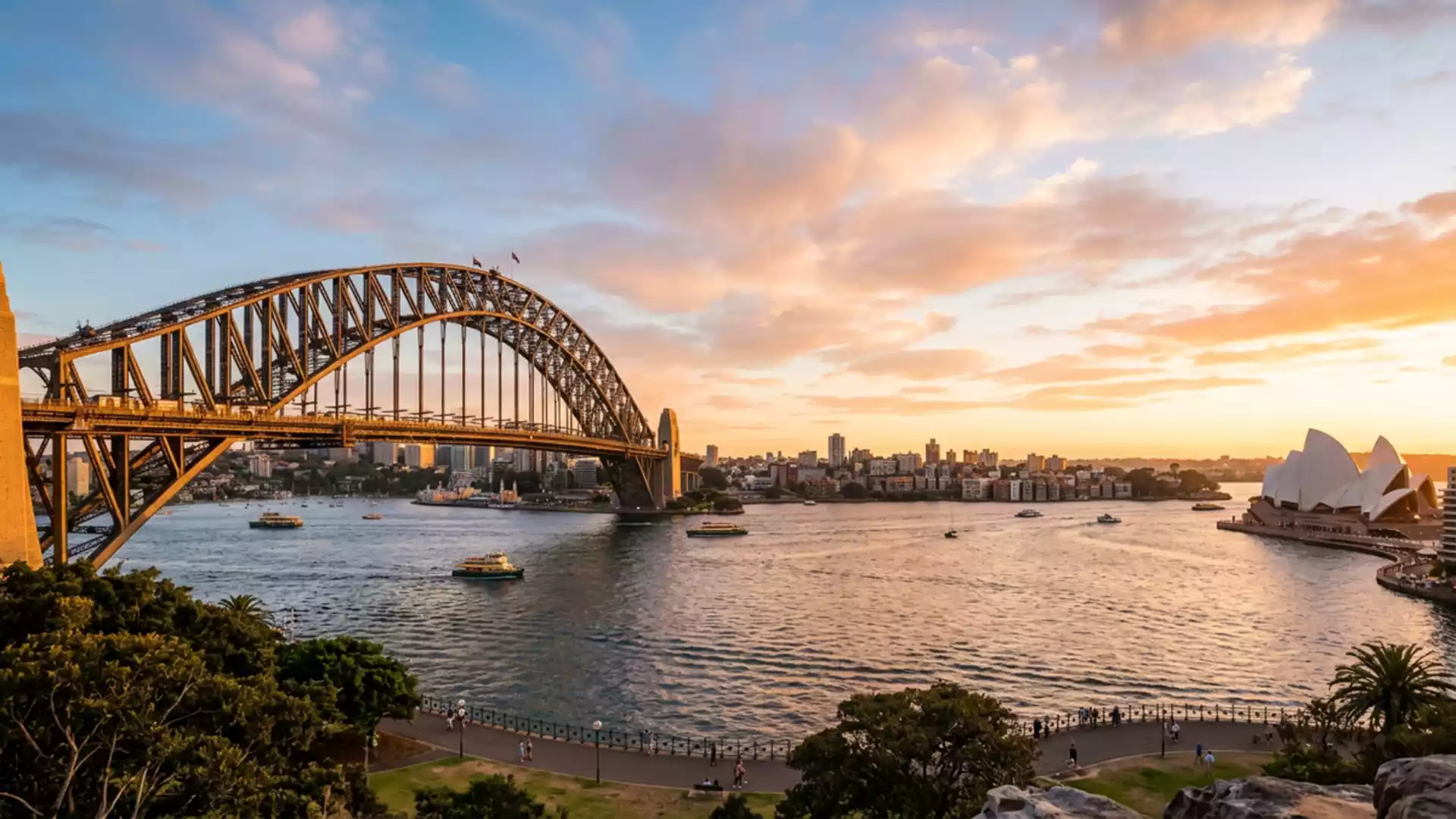 Sydney Harbour Bridge and its great steel arch