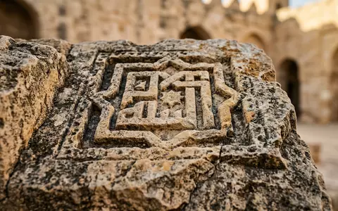 Extreme Makroaufnahme eines Materialdetails am Wahrzeichen Ribat Monastir in Monastir Tunesien, taktile Struktur und weiches - Foto: THN
