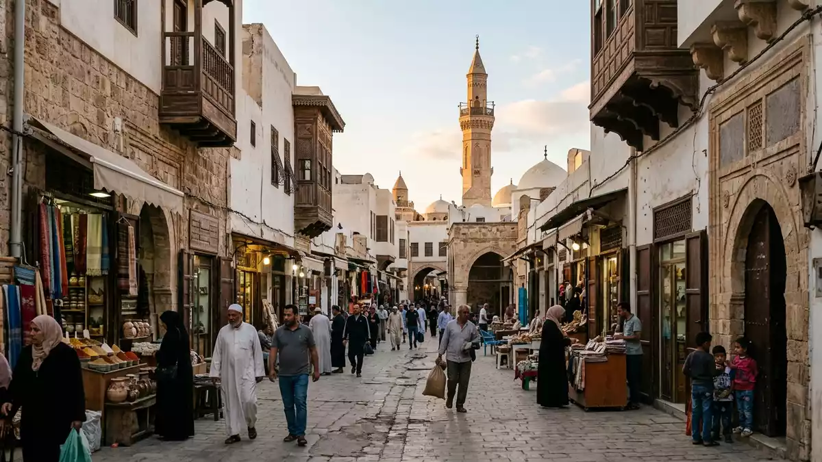 Editorial-Reisemagazinbild vom Wahrzeichen Medina von Tripolis in Tripolis, Libyen