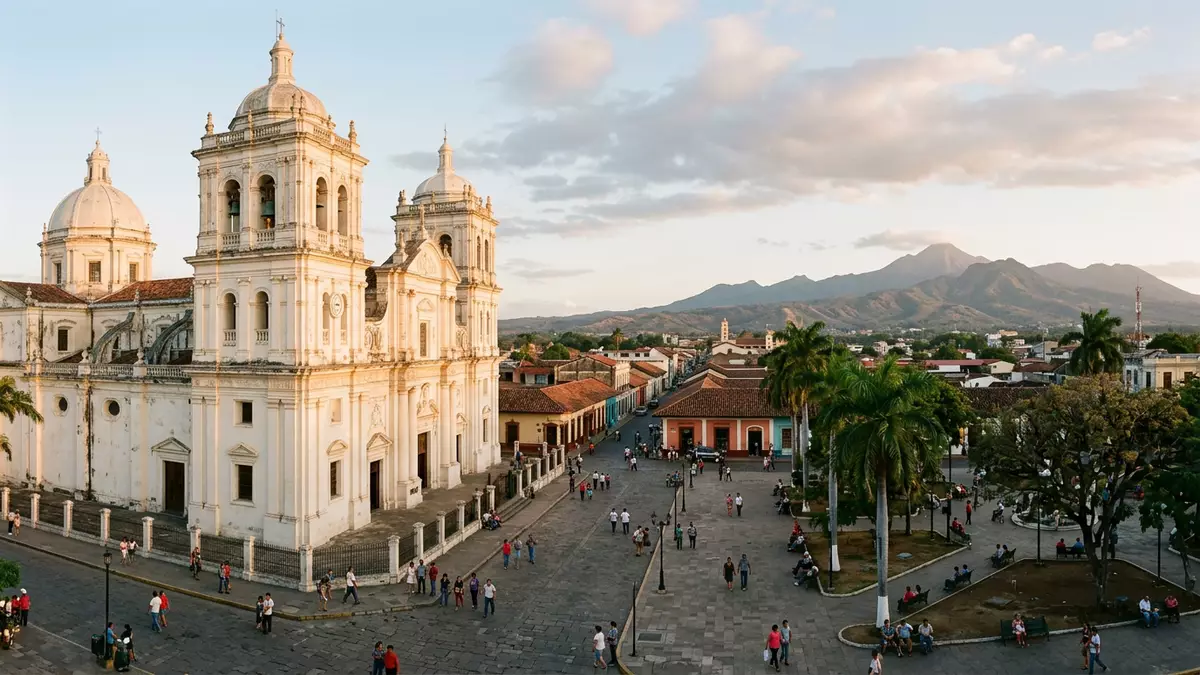 Editorial-Reisemagazinbild vom Wahrzeichen Kathedrale von Leon in Leon, Nicaragua