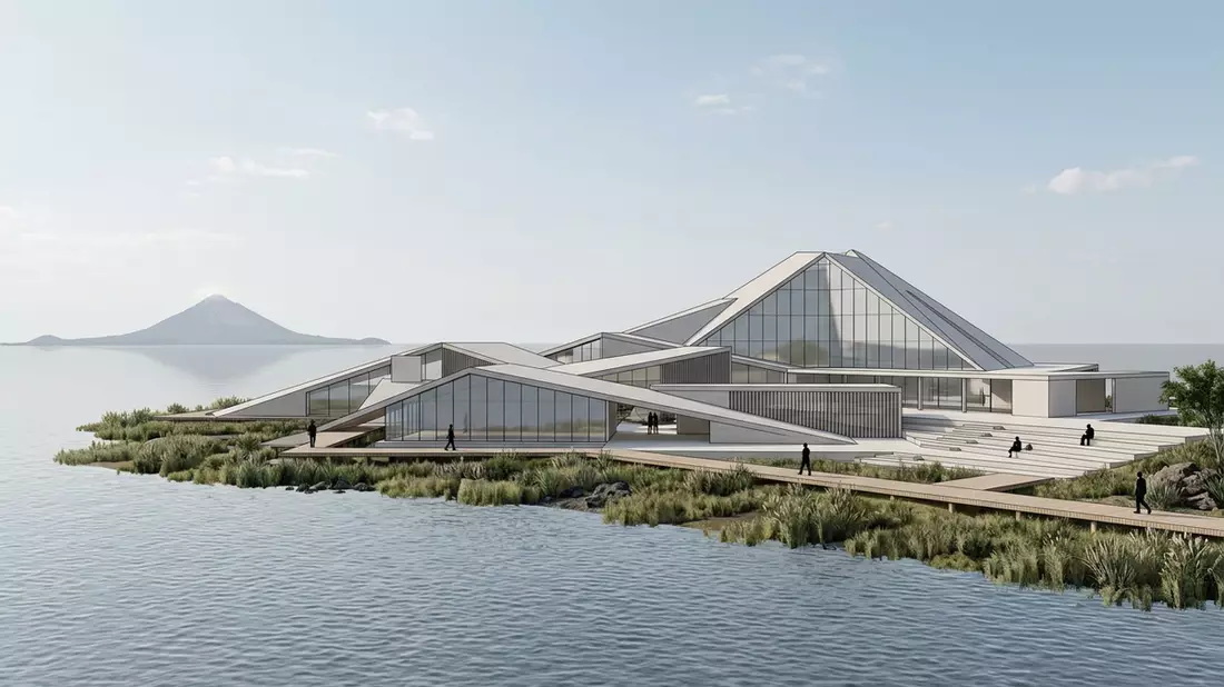 Architektur-Render von Ometepe-Insel in Ometepe, Nicaragua bei Tageslicht