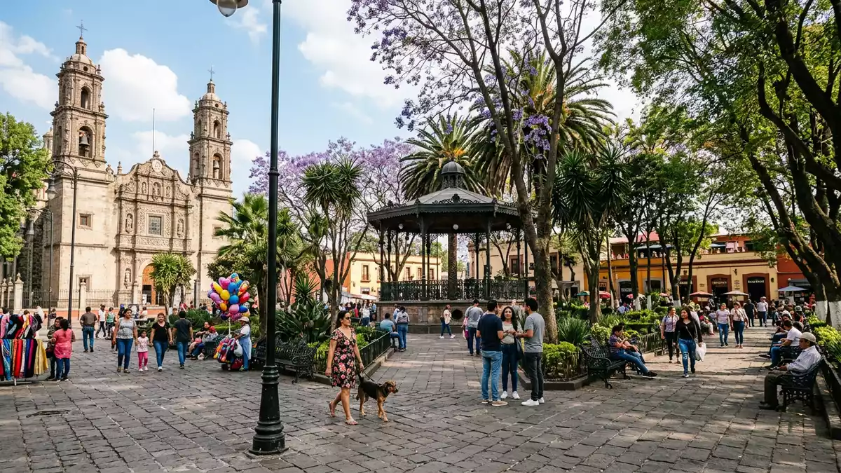 Editorial-Reisemagazinbild vom Wahrzeichen Coyoacan in Mexiko-Stadt, Mexiko