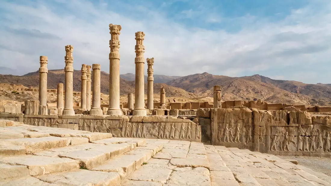 Editorial-Reisemagazinbild vom Wahrzeichen Persepolis in Shiraz, Iran